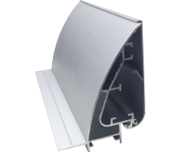 P-SP80 Wide Picture Frame Snap Aluminium Profile, 80mm Heavy-Duty Anodized Silver or Black, Super-Wide Snap Rail, Thick Poster Holder, Floor Bracket/Wall Installation, Large Exhibition & Public Notice Display Frame